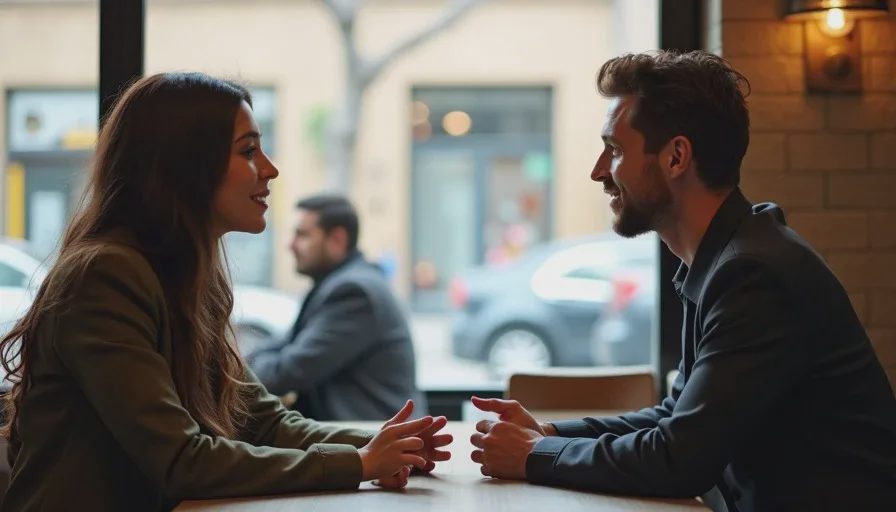 Balanced first date – listening and being heard.