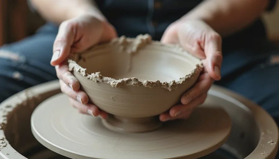 Collapsed clay bowl – learning from failure.