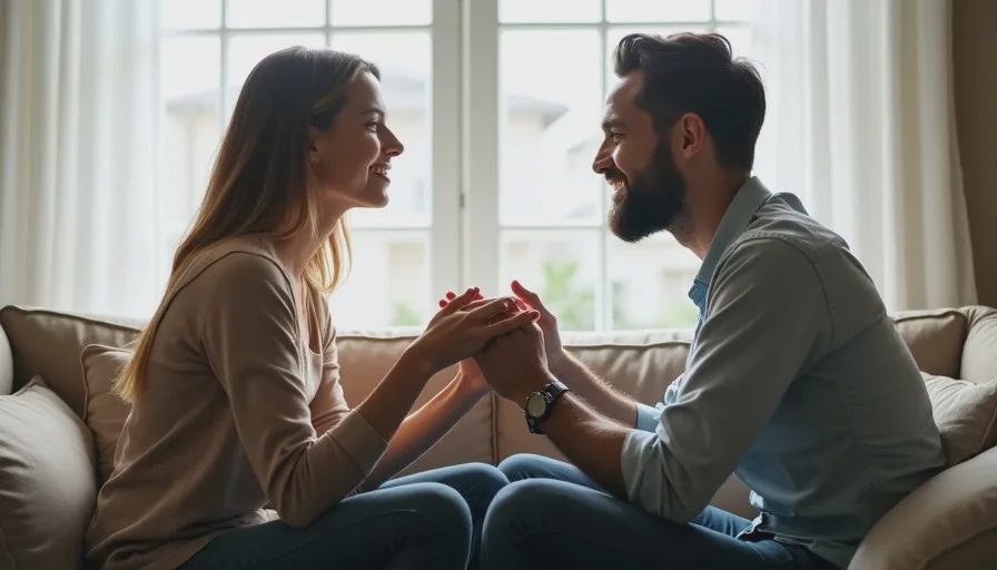 Different emotional styles but choosing to connect.