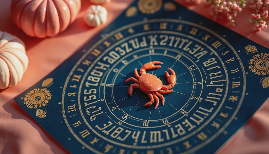 Illustration for cancer zodiac